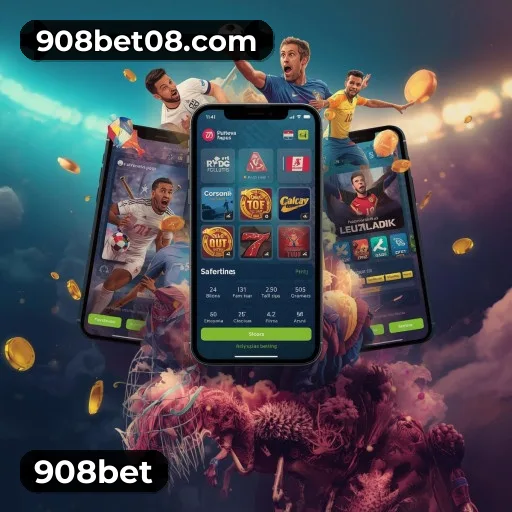 Comparação APP mobile vs versão web da 908bet